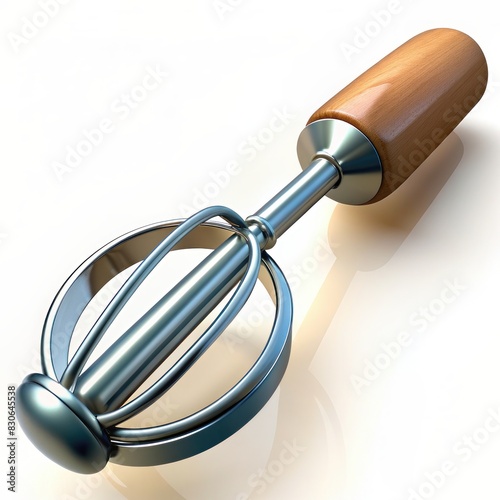 3D Render of a Classic Potato Masher, on isolated white background, Generative AI
