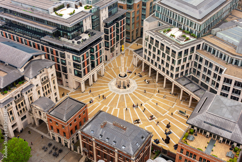 Paternoster square near St. Paul's cathedral, London, UK
