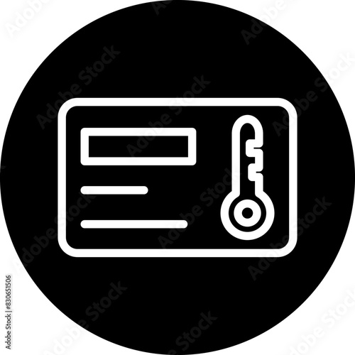 Vector Design Keycard Icon Style