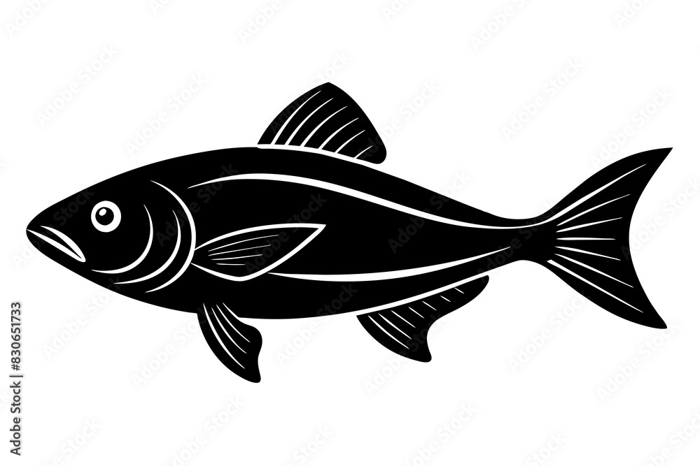 fish silhouette vector illustration fish silhouette vector illustration