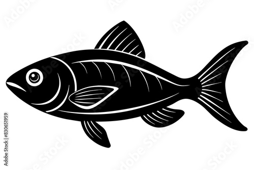 fish silhouette vector illustration