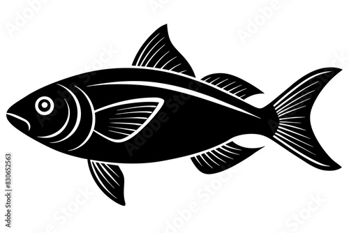 fish silhouette vector illustration