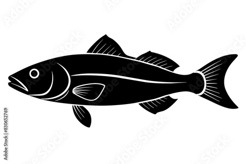 fish silhouette vector illustration