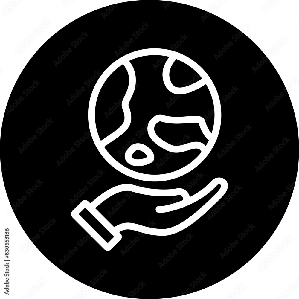 Fototapeta premium Vector Design Earth Day Icon Style