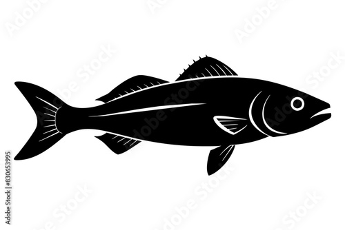 fish silhouette vector illustration