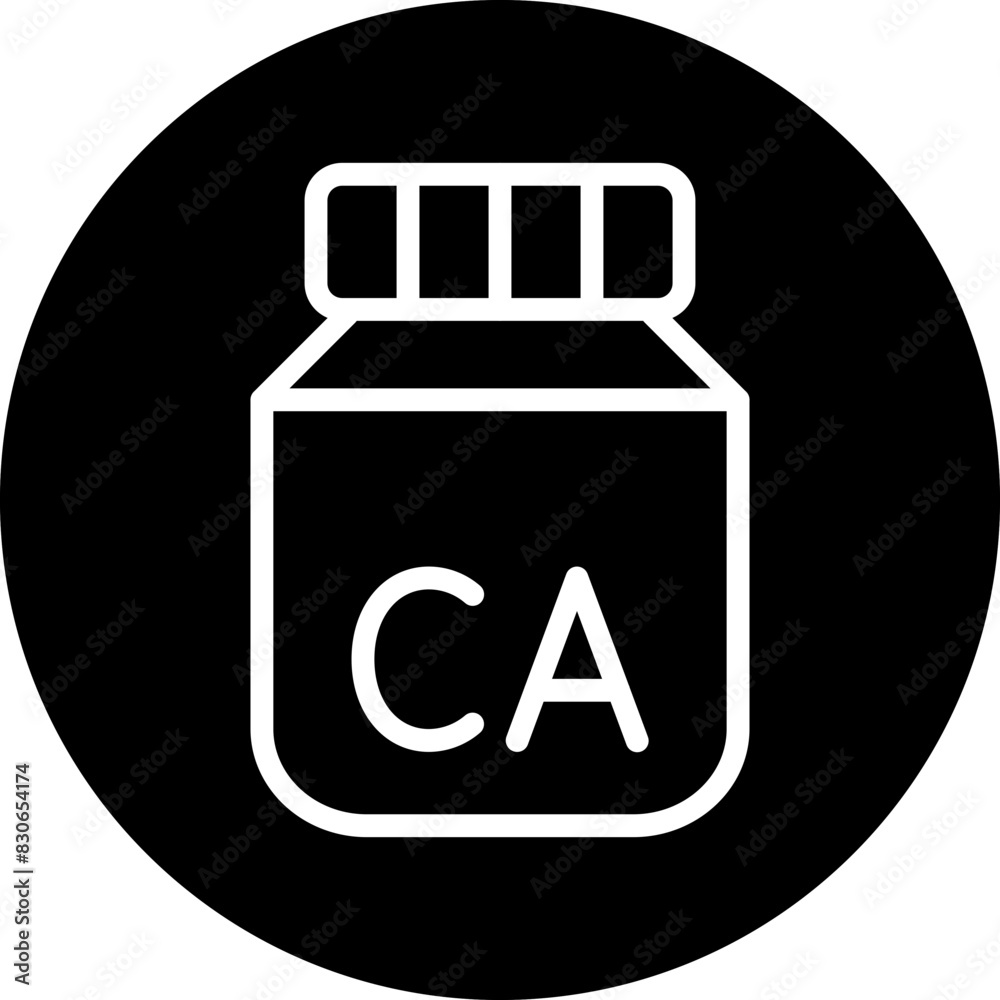 Vector Design Calcium Icon Style Vector Design Calcium Icon Style
