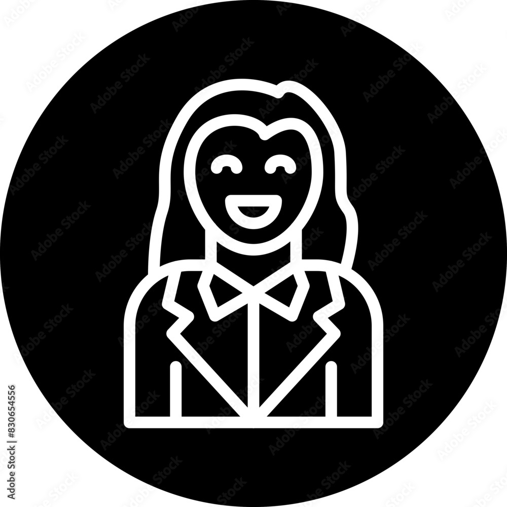 Vector Design Smiling Women Icon Style Vector Design Smiling Women Icon Style