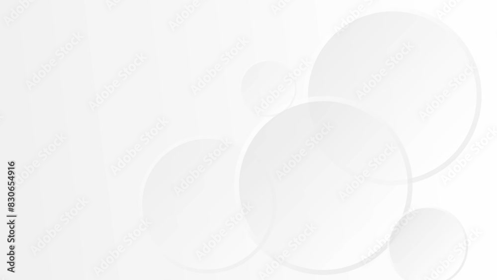 4K Abstract grey white circles geometric animation background. Luxury business video corporate presentation, finance, technology, wedding and birthday party backdrop. 4K Abstract grey white circles geometric animation background. Luxury business video corporate presentation, finance, technology, wedding and birthday party backdrop.
