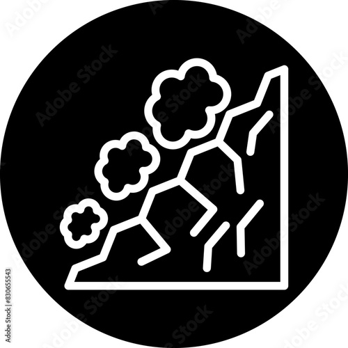 Vector Design Snow Avalanche Icon Style
