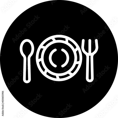 Vector Design Plate Icon Style