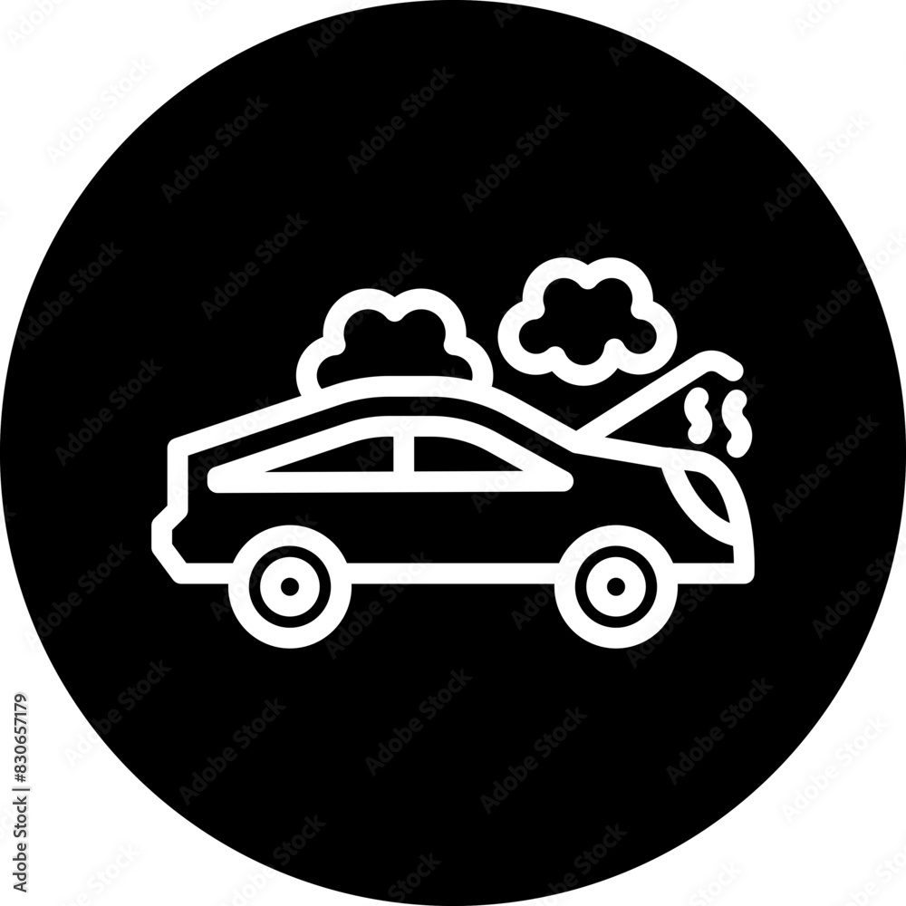 Vector Design Broken Car Icon Style Vector Design Broken Car Icon Style