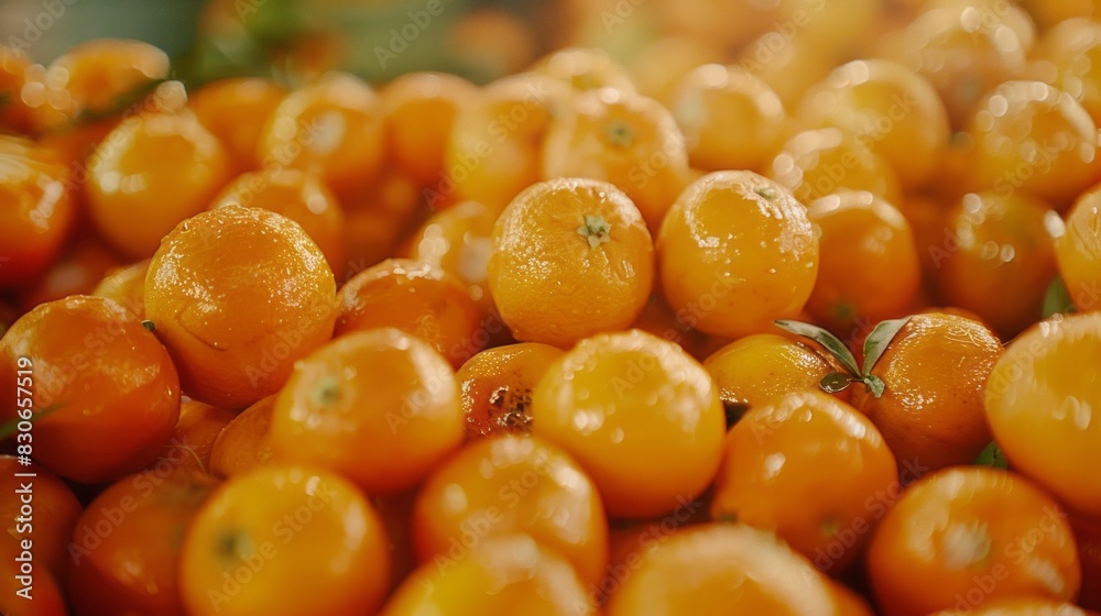 Bright orange ripe tangerines forming a vibrant background for fresh fruit displays and healthy eating concepts Bright orange ripe tangerines forming a vibrant background for fresh fruit displays and healthy eating concepts