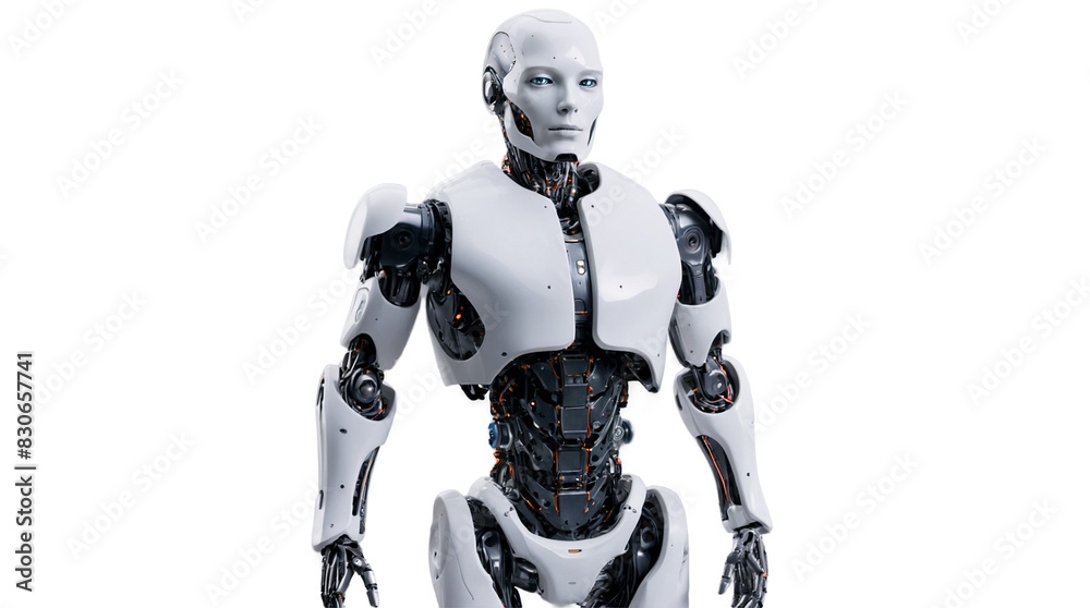 AI robot with Cyborg body Transparent png AI robot with Cyborg body Transparent png