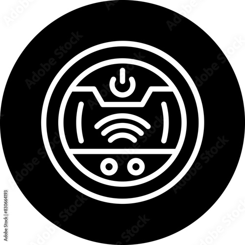 Vector Design Robot Vaccum Icon Style