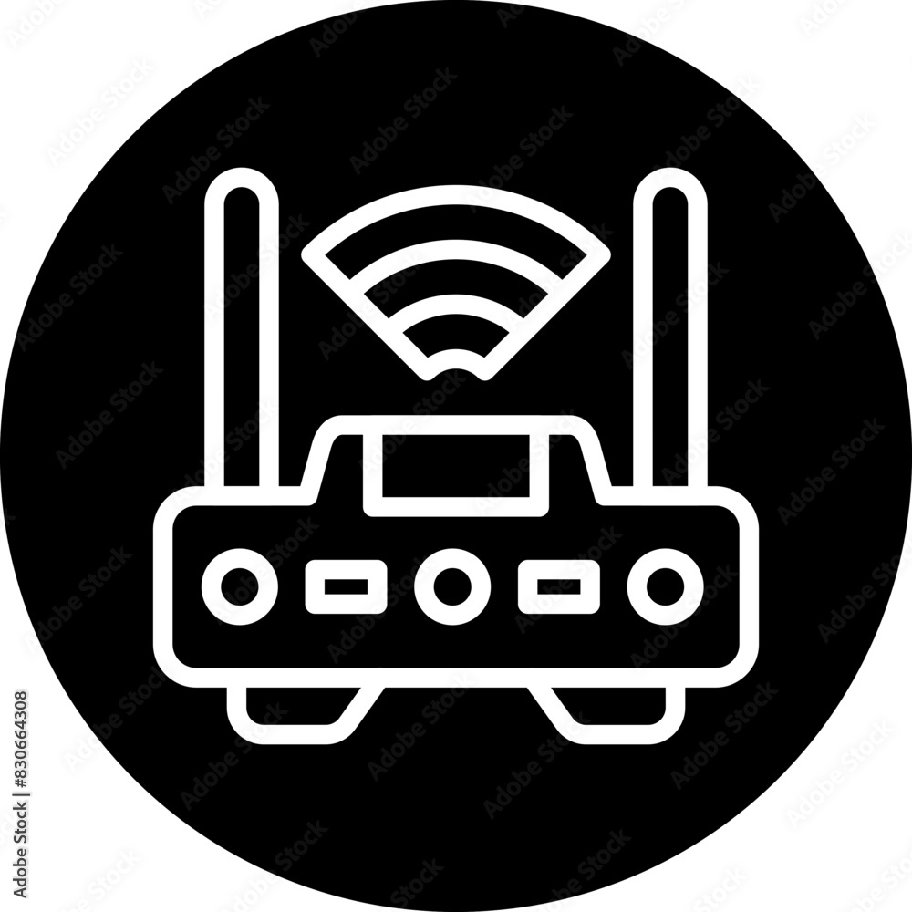 Vector Design Wifi Router Icon Style Vector Design Wifi Router Icon Style