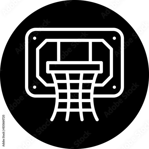 Vector Design Basketball Hoop Icon Style