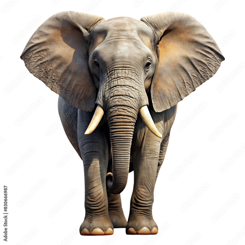 Fototapeta premium elephant on transparent background