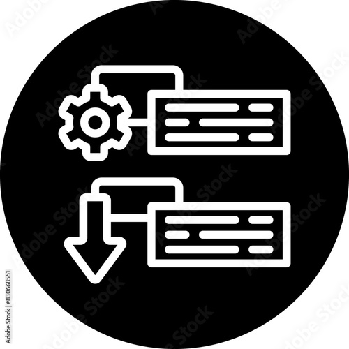 Vector Design Low Priority Icon Style