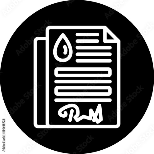 Vector Design Oil Contract Icon Style