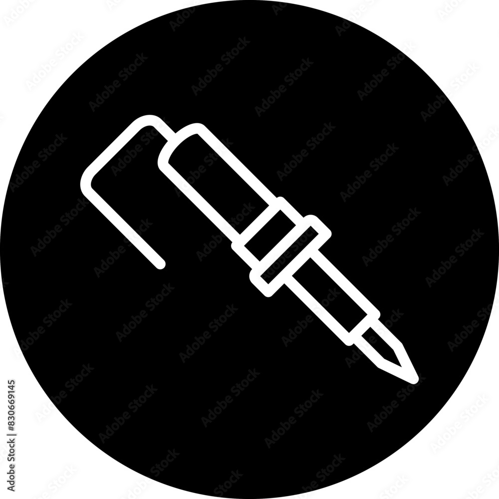 Vector Design Soldering Iron Icon Style Vector Design Soldering Iron Icon Style