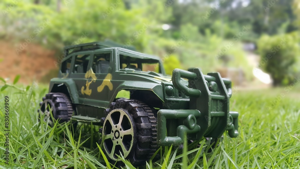 truck on the grass truck on the grass
