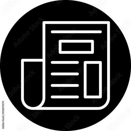 Vector Design Newspaper Icon Style