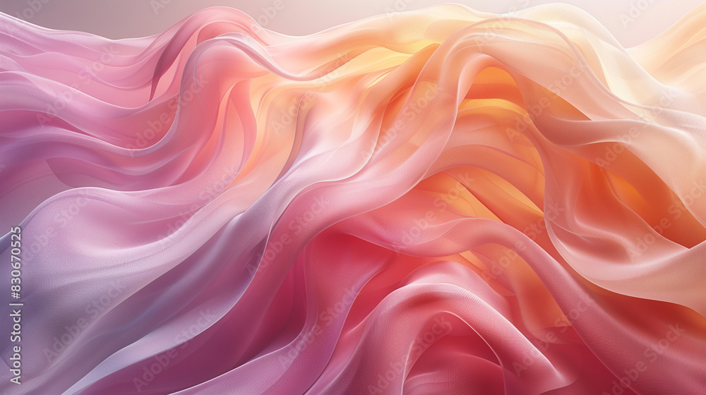 Soft Peach Fuzz Gradients - Abstract graphic with subtle gradients in peach fuzz shade, blending into various pastel colors, creating a calm, flowing effect Soft Peach Fuzz Gradients - Abstract graphic with subtle gradients in peach fuzz shade, blending into various pastel colors, creating a calm, flowing effect