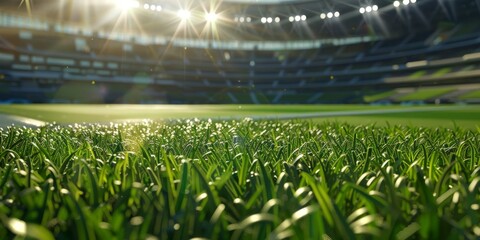 Rideaux Stade Soccer Field With Stadium in Background  © TKMedia