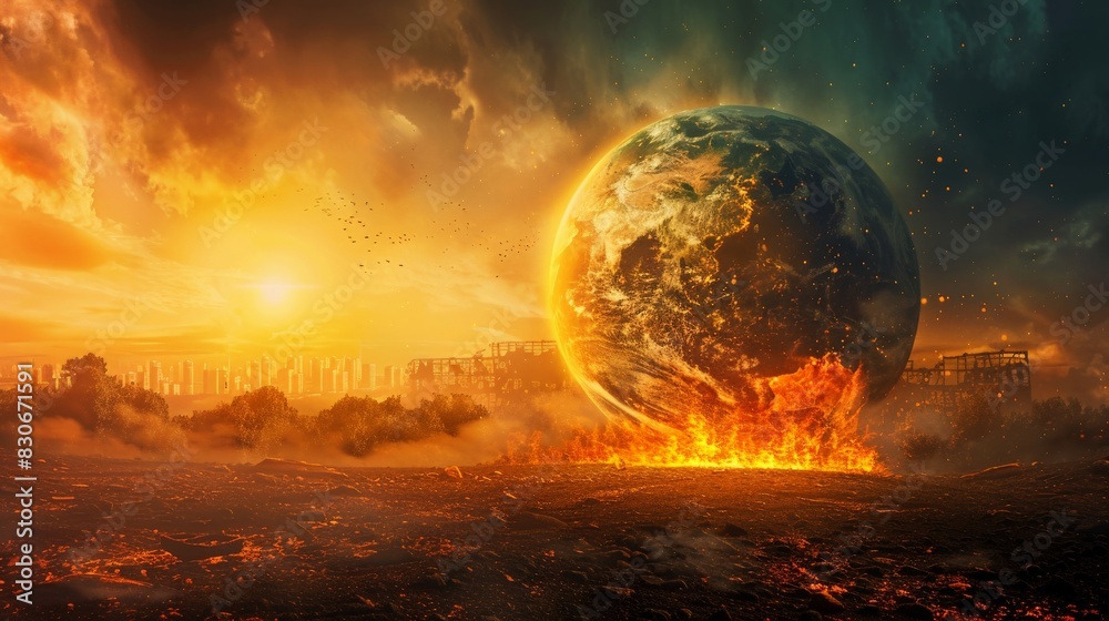 Burning Earth Apocalypse. Burning Earth Apocalypse.