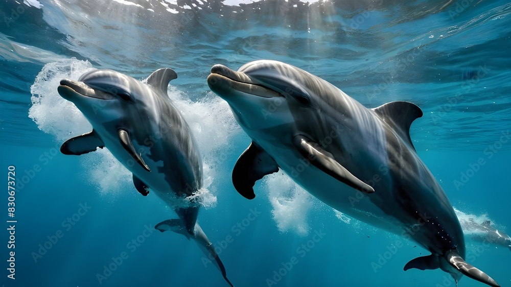 Witness a Playful Pod of Dolphins Frolicking in Crystal Clear Waters, Experience the Joy of Dolphins Dancing in Pristine,Clear Seas, Marvel at the Graceful Movements of Dolphins in Crystal Clear Ocean Witness a Playful Pod of Dolphins Frolicking in Crystal Clear Waters, Experience the Joy of Dolphins Dancing in Pristine,Clear Seas, Marvel at the Graceful Movements of Dolphins in Crystal Clear Ocean