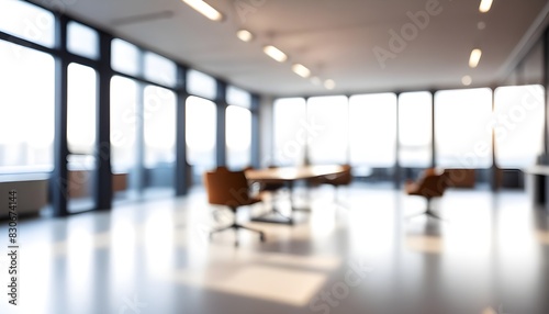 Blurred office background. modern office. Silhouette  business people  business. lobby  