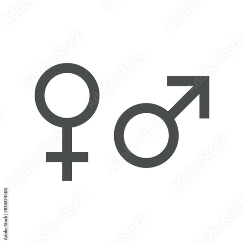woman plus man. design elements. black icon vector illustration. Badge woman and man. Male and female symbol