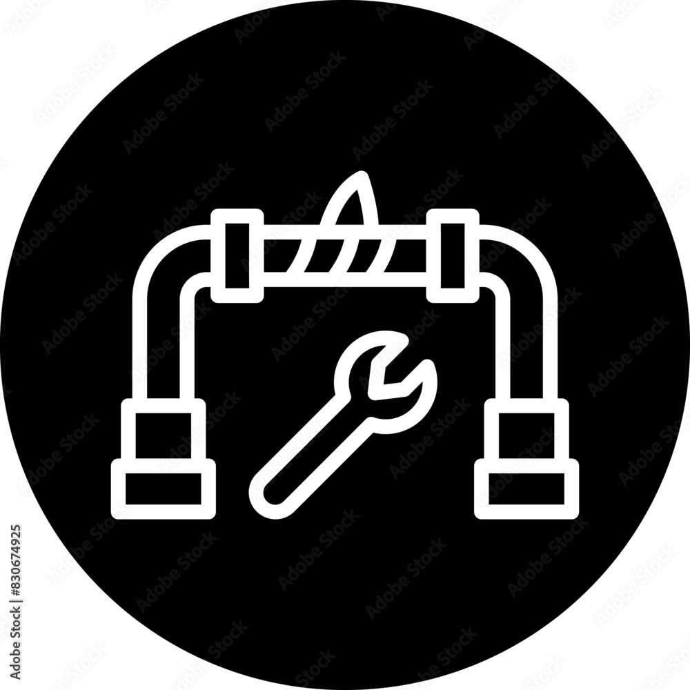 Vector Design Pipe Fixing Icon Style Vector Design Pipe Fixing Icon Style