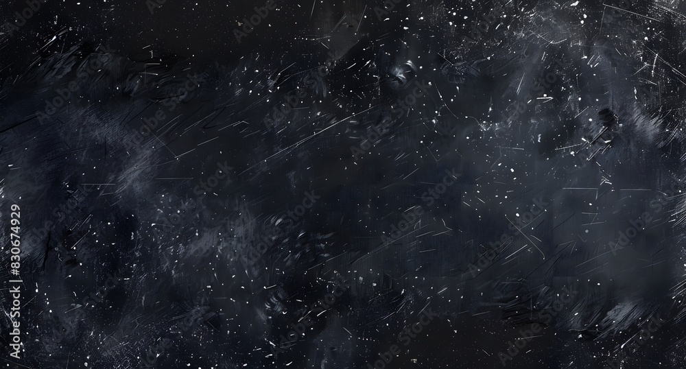 Black Background with Scratches, Dust, and White Grunge Texture Black Background with Scratches, Dust, and White Grunge Texture