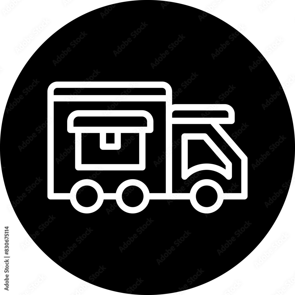 Vector Design Delivery Van Icon Style Vector Design Delivery Van Icon Style