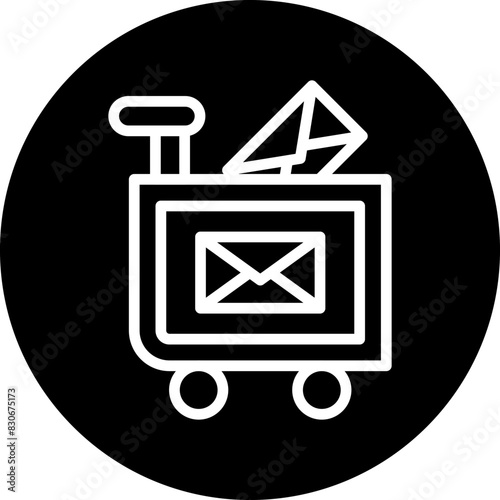 Vector Design Mail Carriage Icon Style photo