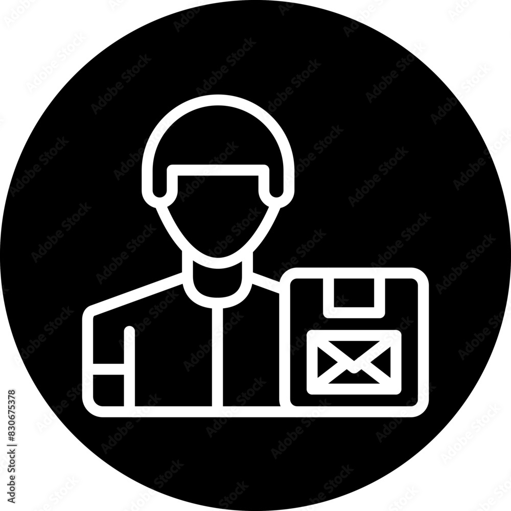 Vector Design Post Rider Icon Style Vector Design Post Rider Icon Style