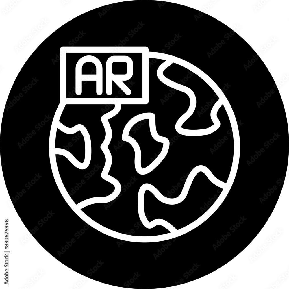 Vector Design Ar World Icon Style Vector Design Ar World Icon Style