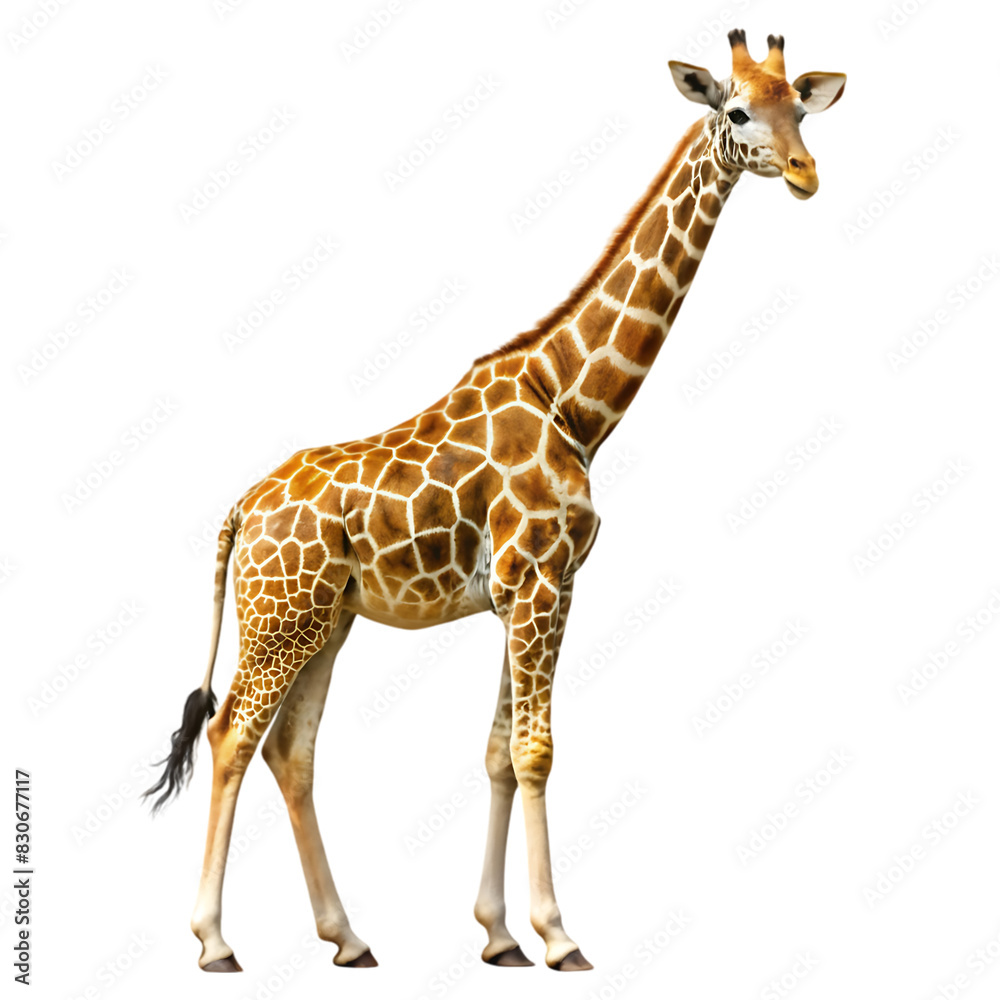 Obraz premium giraffe on transparent background