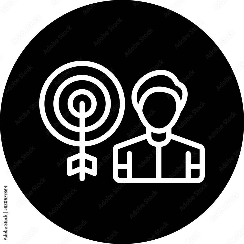 Vector Design Audience Targeting Icon Style Vector Design Audience Targeting Icon Style