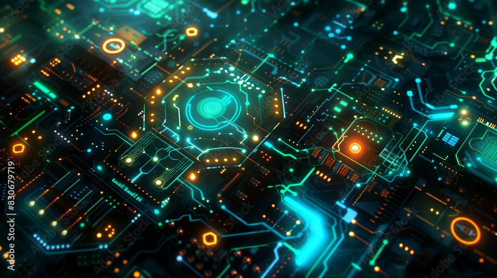 Obraz premium technology background, wallpaper 