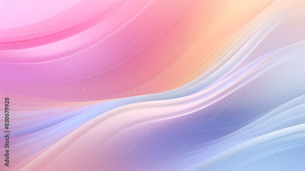 Fototapeta premium Digital colorful soft curves abstract poster web background