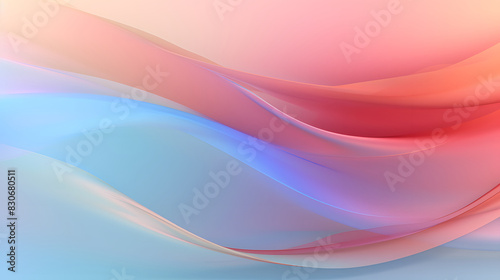 Digital colorful soft curves abstract poster web background
