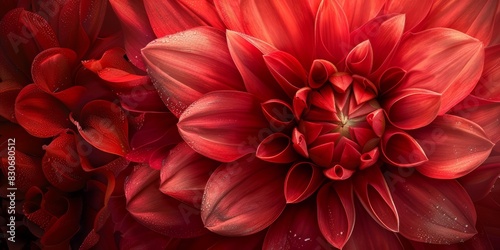 Dahlia flower close up