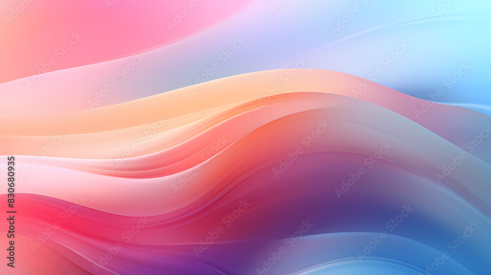Digital colorful soft curves abstract poster web background