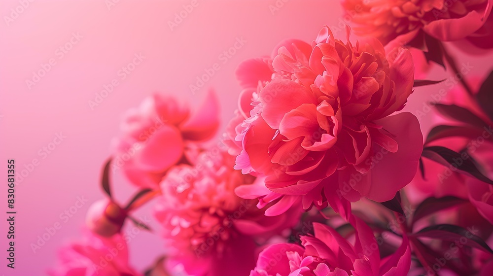 Peony to Pink gradient banner