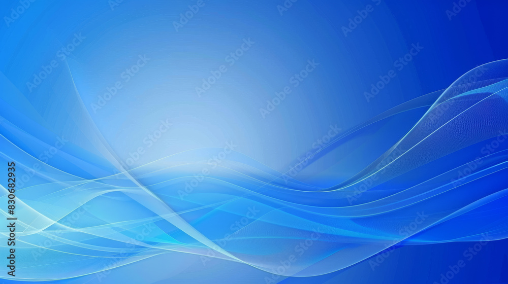 Abstract Blue Waves Background with Smooth Flowing Lines Abstract Blue Waves Background with Smooth Flowing Lines