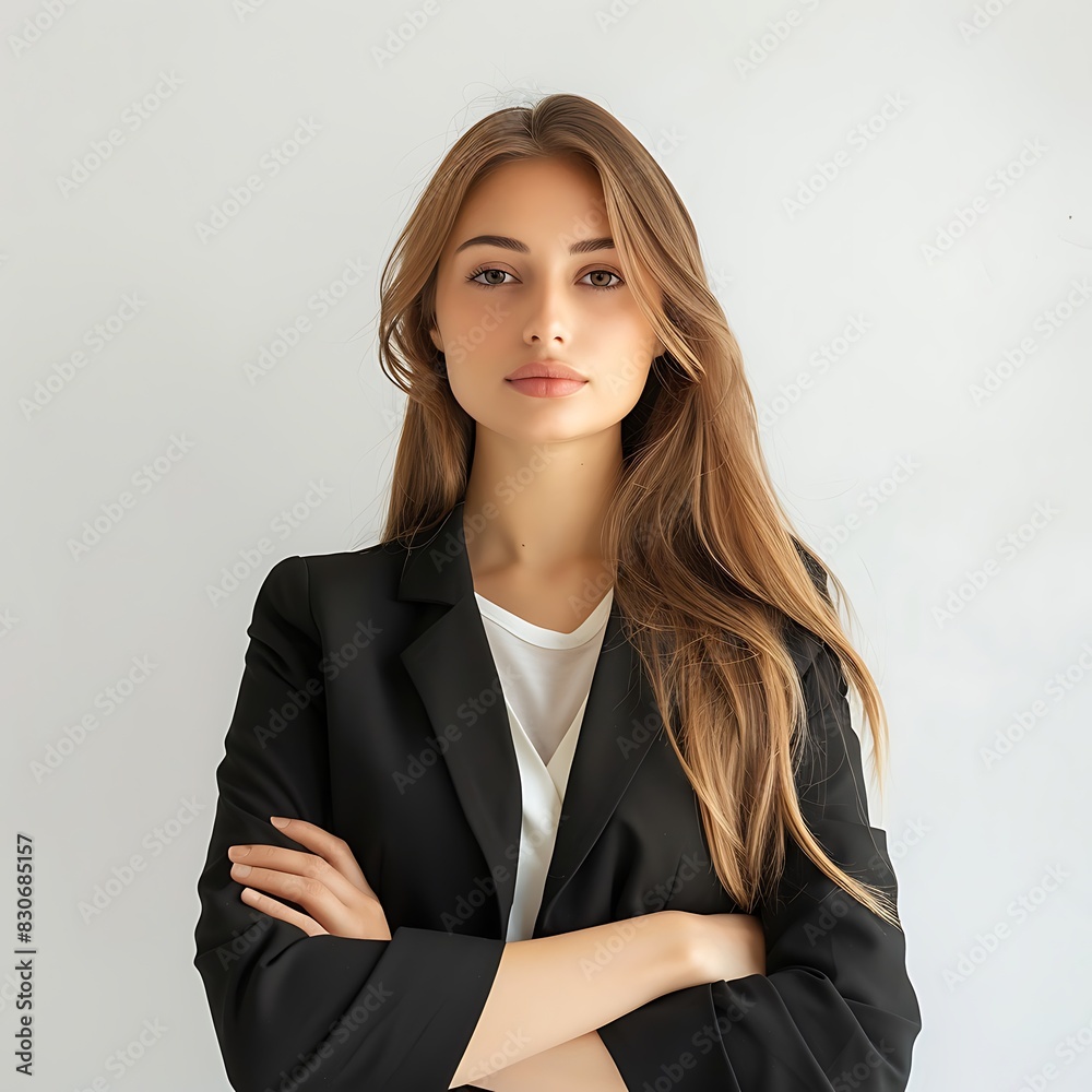 A portrait of a confident and beautiful businesswoman