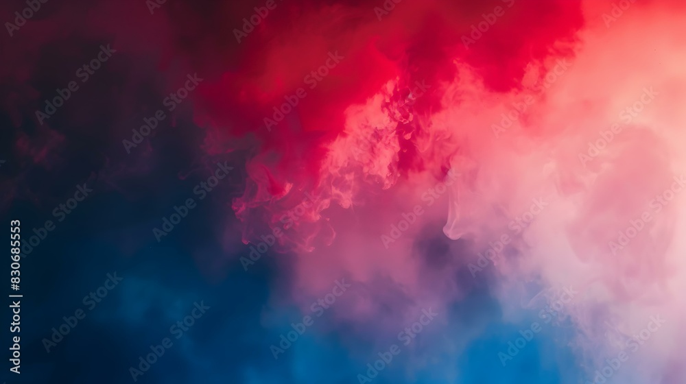 Red to blue gradient abstract