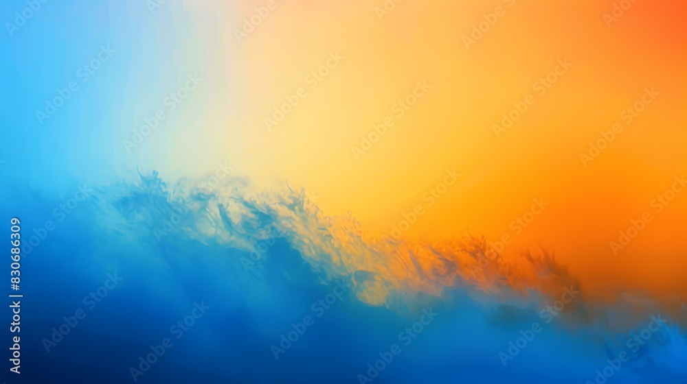 Naklejka premium Blue to orange gradient backdrop